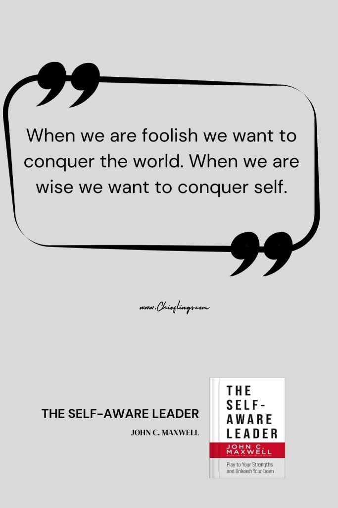 the self aware leader quote