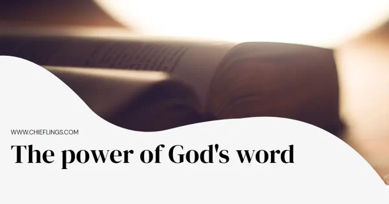Featured image titled the power of God's word