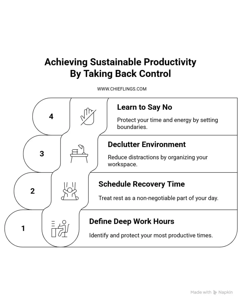 productive at work 6 Take back control of your focus, attention, productivity by setting clear boundaries